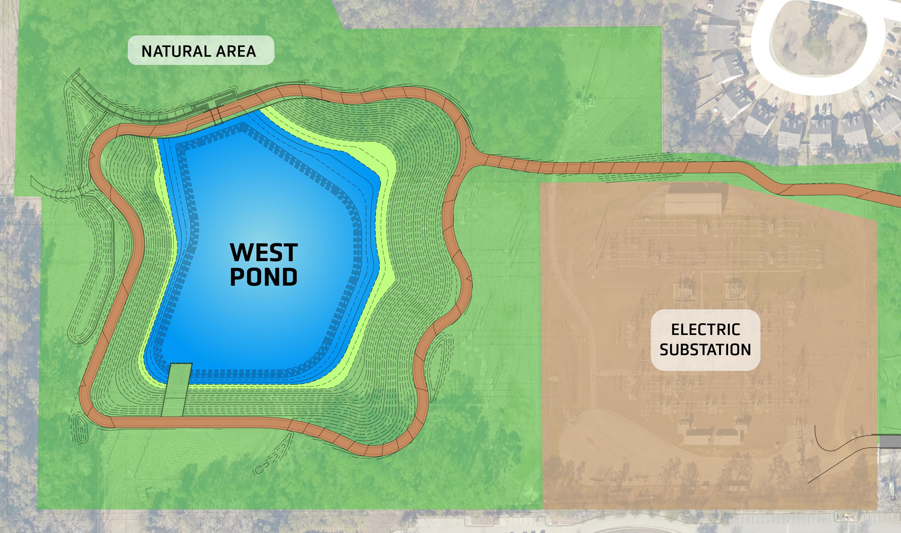 diagram of West Stormwater Facility